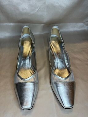 Silver Pumps